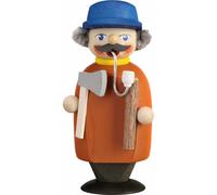 German incense smoker man who makes firewood, height 14 cm / 6 inch, original...