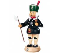 German incense smoker Miner, height 23 cm / 9 inch, original Erzgebirge by Mü...