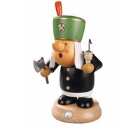 German incense smoker Müllerchen Miner, height 16 cm / 6 inch, original Erzge...