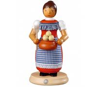 German incense smoker Mulled woman serves hot dumplings, height 2.. MU 16657 NEW