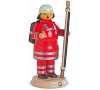 German incense smoker red cross medic with stretcher, height 24 cm / 9 inch, ...