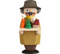 German incense smoker salesman, height 14 cm / 6 inch, original Erzgebirge by...