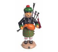 German incense smoker Scotsman with bagpipes, height 27 cm / 11 i.. MU 16304 NEW