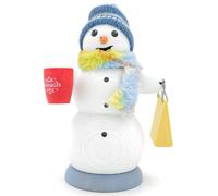 German Incense Smoker Smoking Figure Handmade Erzgebirge Snowman - Mulled Wine