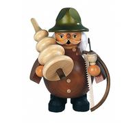 German incense smoker Tree cutter, height 14 cm / 6 inch, original Erzgebirge...