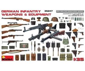 German Infantry Weapons & Equipment 1:35 Figure Plastic Model Kit MINIART