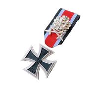 German Iron Cross Emblem Pins Badge EK2 Gold and Silver Oak Leaf Accessories RK Knight Medal Chest Accessories(C)