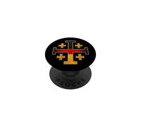 German Jerusalem Cross - Catholic Germany PopSockets Adhesive PopGrip