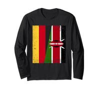 German Kenyan Half Flag Germany Kenya Roots Long Sleeve T-Shirt