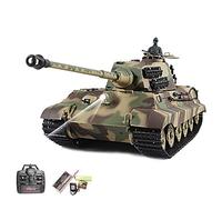 German King Tiger with Henschel-turm RC Remote Control 1/16 Tank Upgrade Edition 2.4GHz, Metal Equipment, Shot, Sound and Smoke Function