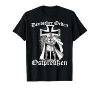 German Knight Hema Flag Buhurt Flag Cross Knight LARP Value Graphic T-Shirt, Men, Black, XL