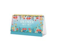 German Language Learning Wall Calendar 2026 Daily Vocabulary Phrases Educational Tool For Study Room (Blue, 25x15cm)