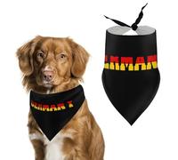German Letter Flag Funny Dog Bandanas Adjustable Pet Neckerchief Summer Triangle Scarf for Small Medium Large Pets
