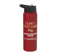 German Longhaired Pointer Dog Mom Dad Breed Owner Love Puppy Stainless Steel Insulated Water Bottle