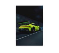 German Luxury Supercar Poster 992 911 GT3 RS Green Racing Sports Car Decorative Painting Canvas Modern Art Picture 20x30inch(50x75cm)