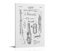 German M1 Garand Sniper Rifle Art Poster from World War II K98 Poster Vintage Art, Wall Canvas, Decoration Aesthetic, Living Room, Kids Room Dormitory, Cafe, Bathroom, Suitable for Bedroom, Gym, Cool