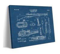 German M1 Garand Sniper Rifle Art Poster from World War II Poster Vintage Art, Wall Canvas, Decoration Aesthetic, Living Room, Kids Room Dormitory, Cafe, Bathroom, Suitable for Bedroom, Gym, Cool Clas