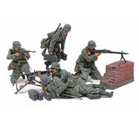 German Machine Gun Team Mid WWII Figure 1:35 Plastic Model Kit TAMIYA