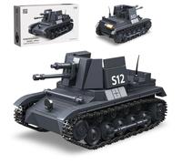 German Military Tank Building Blocks Set, Army Truck Construction Kit, | WW2 Destroyer Vehicle Armored Model Toys Home Office Decor, Creative Present for Teens & Adults, 405 PCS