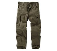 German Moleskin Trousers - Olive/Grey (38)