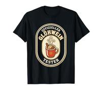German Mulled Wine Tester Badge Emblem Oktoberfest Winter T-Shirt