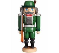 German nutcracker hunter, height 25 cm / 10 inch, original Erzgebirge by Seif...