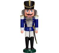 German nutcracker hussar blue, height 37 cm / 15 inch, original Erzgebirge by...