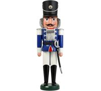 German nutcracker hussar blue, height 60 cm / 24 inch, original Erzgebirge by...