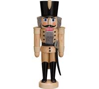 German nutcracker hussar natural, height 28cm / 11 inch, original Erzgebirge ...