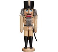 German nutcracker hussar natural, height 37 cm / 15 inch, original Erzgebirge...