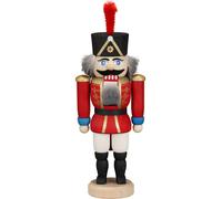 German nutcracker hussar red, height 15 cm / 6 inch, original Erzgebirge by S...