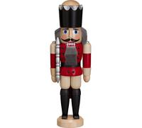German nutcracker King ash-tree red, height 29 cm / 11 inch, or.. SV 11311/1 NEW