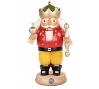 German nutcracker King, height 23 cm / 9 inch, original Erzgebirge by Müller ...