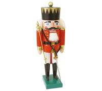 German nutcracker King red, height 36 cm / 14 inch, original Erzgebirge by Ri...
