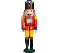 German nutcracker King red, height 60 cm / 24 inch, original Erzgebirge by Se...