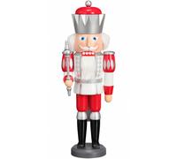 German nutcracker red, height 40 cm / 16 inch, original Erzgebirge by Seiffen...