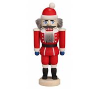 German nutcracker Santa Claus red, height 14 cm / 6 inch, original Erzgebirge...