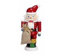 German nutcracker Santa Claus red, height 21 cm / 8 inch, original Erzgebirge...