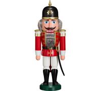German nutcracker soldier red, height 37 cm / 15 inch, original Erzgebirge by...