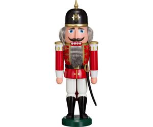 German nutcracker soldier red, height 37 cm / 15 inch, original Erzgebirge by...