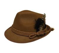 German Oktoberfest Hat Top Hats Bavarian Hats Dance Street British Jazz Hat With Feather Colored Braided Band Traditional Headwear One Size For Fancy Dress Accessory Oktoberfest World Book Week