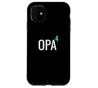 German Opa hoch 4 Mathematics Design Granddad Four Grandkids Case for iPhone 11
