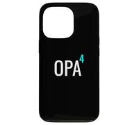 German Opa hoch 4 Mathematics Design Granddad Four Grandkids Case for iPhone 13 Pro