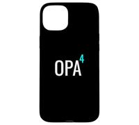German Opa hoch 4 Mathematics Design Granddad Four Grandkids Case for iPhone 15 Plus