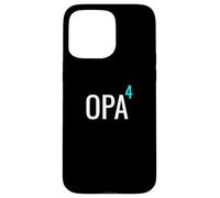 German Opa hoch 4 Mathematics Design Granddad Four Grandkids Case for iPhone 15 Pro Max