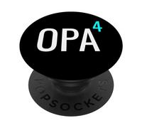 German Opa hoch 4 Mathematics Design Granddad Four Grandkids PopSockets Adhesive PopGrip