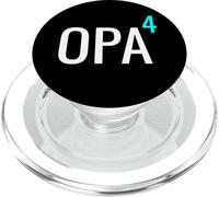 German Opa hoch 4 Mathematics Design Granddad Four Grandkids PopSockets PopGrip for MagSafe
