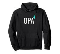 German Opa hoch 4 Mathematics Design Granddad Four Grandkids Pullover Hoodie