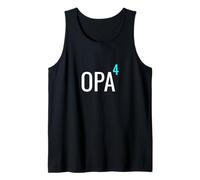 German Opa hoch 4 Mathematics Design Granddad Four Grandkids Tank Top
