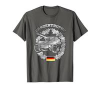 German Panzer Badge - German Army Tank T-Shirt, Men, Asphalt Grey, 6X-Large